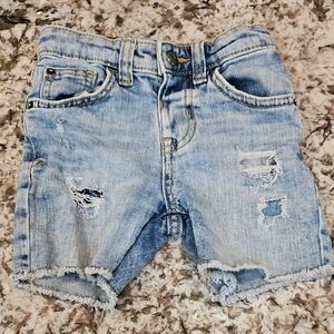 Cat & Jack Light Blue Distressed Denim Shorts